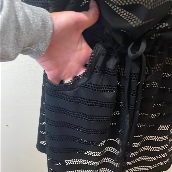 Calvin Klein Black Mesh Swim Coverup - Picture 5 of 8